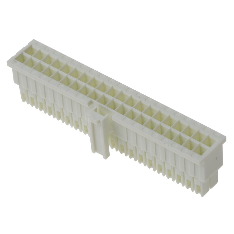 10 pcs - IPD1-20-D-K Samtec, IPD1 Male Crimp Connector Housing, 2.54mm Pitch, 40 Way, 2 Row