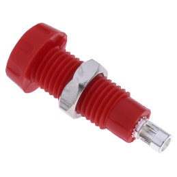 10 pcs - RS PRO Red Female Banana Socket, 4 mm Connector, Solder Termination, 10A, 50V, Silver Plating