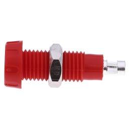 10 pcs - RS PRO Red Female Banana Socket, 4 mm Connector, Solder Termination, 10A, 50V, Silver Plating