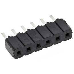 10 pcs - CES-106-01-T-S Samtec CES Series Straight Through Hole Mount PCB Socket, 6-Contact, 1-Row, 2.54mm Pitch, Through Hole T