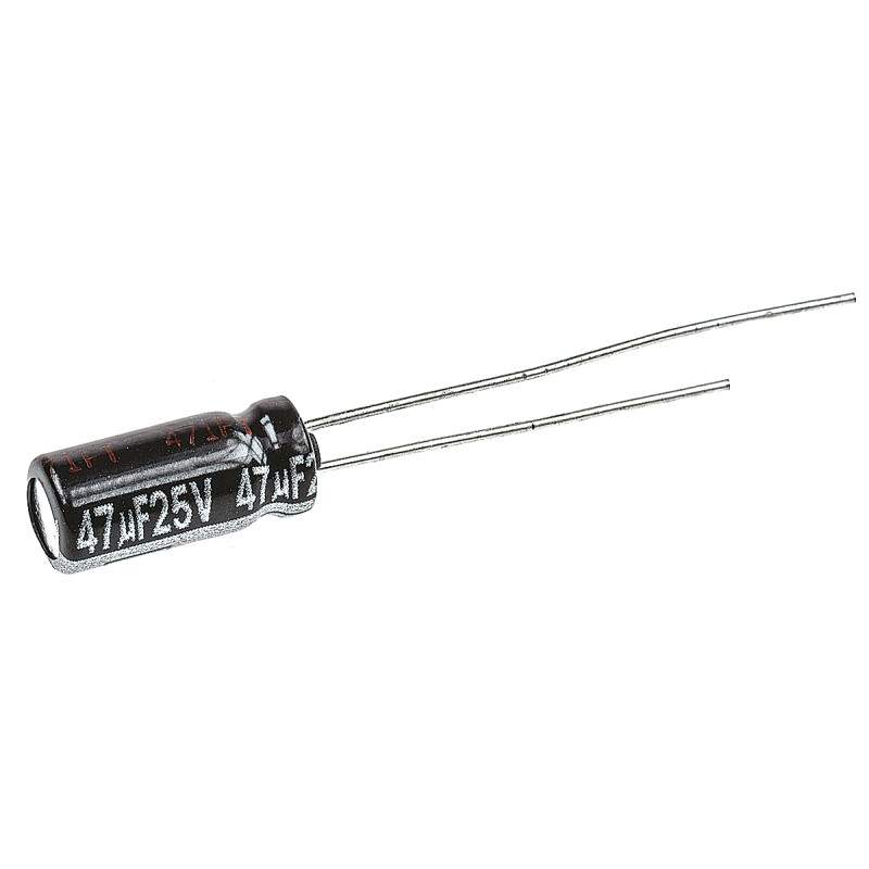 50 pcs - EEUEB1E470S Panasonic 47μF Aluminium Electrolytic Capacitor 25V dc, Radial, Through Hole - EEUEB1E470S