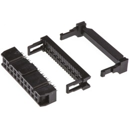 10 pcs - T812120A101CEU Amphenol 20-Way IDC Connector Socket for Cable Mount, 2-Row