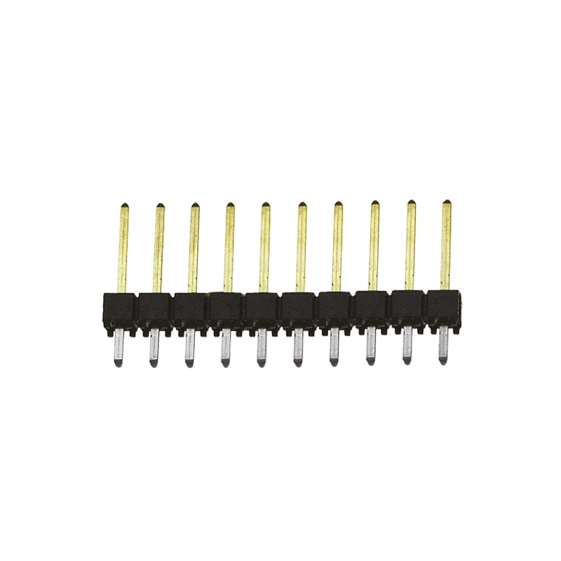 10 pcs - TSW-110-14-L-S Samtec TSW Series Straight Through Hole Pin Header, 10 Contact(s), 2.54mm Pitch, 1 Row(s), Unshrouded
