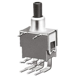 1 pcs - KNITTER-SWITCH Miniature Push Button Switch, Momentary, PCB, DPDT, 48V ac/dc