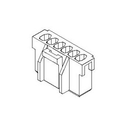 50 pcs - 351550800 Molex Receptacle Crimp Connector Housing, 2.5mm Pitch, 8 Way, 1 Row