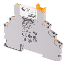 1 pcs - Phoenix Contact RIF-0-RPT-24DC/21AU Series Interface Relay, DIN Rail Mount, 24V dc Coil, SPDT, 1-Pole