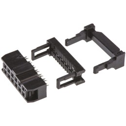 10 pcs - T812112A101CEU Amphenol ICC 12-Way IDC Connector Socket for Cable Mount, 2-Row