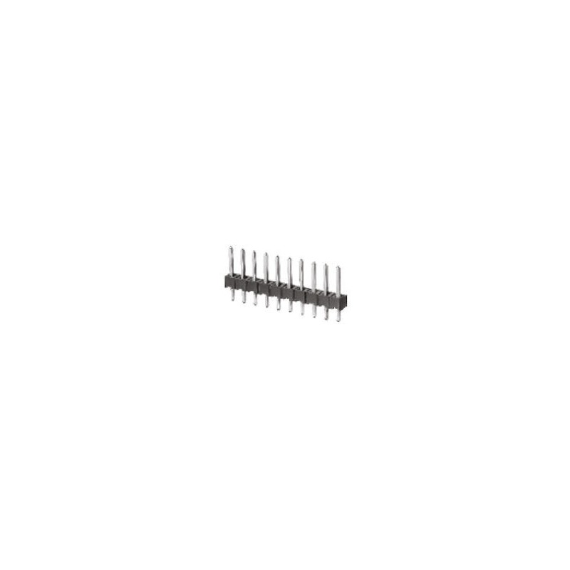 20 pcs - 5-146281-2 TE Connectivity AMPMODU MOD II Series Straight Through Hole Pin Header, 2 Contact(s), 2.54mm Pitch, 1 Row(s)