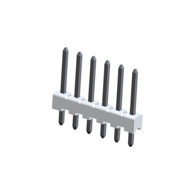 20 pcs - 3-644456-7 TE Connectivity MTA-100 Series Straight Through Hole Pin Header, 7 Contact(s), 2.54mm Pitch, 1 Row(s), Unshr