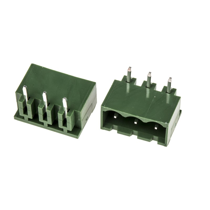 20 pcs - RS PRO 5.08mm Pitch 3 Way Pluggable Terminal Block, Header, Through Hole, Solder Termination