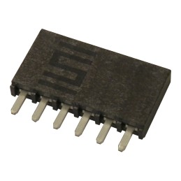 10 pcs - 4320-01074-0 Murata Power Solutions DMS Series Straight Through Hole Mount PCB Socket, 6-Contact, 1-Row, Solder Termina