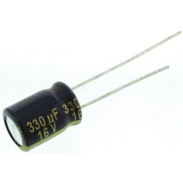 20 pcs - EEUFC1C331 Panasonic 330μF Aluminium Electrolytic Capacitor 16V dc, Radial, Through Hole - EEUFC1C331