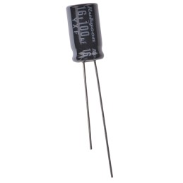 20 pcs - 16YXF100M6.3X11 Rubycon 100μF Aluminium Electrolytic Capacitor 16V dc, Radial, Through Hole - 16YXF100M6.3X11
