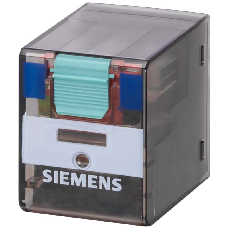 1 pcs - Siemens Plug In Power Relay, 24V dc Coil, 6A Switching Current, 4PDT