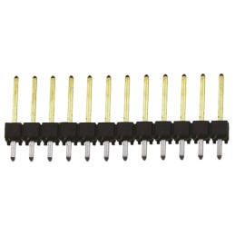 10 pcs - TSW-112-14-L-S Samtec TSW Series Straight Through Hole Pin Header, 12 Contact(s), 2.54mm Pitch, 1 Row(s), Unshrouded