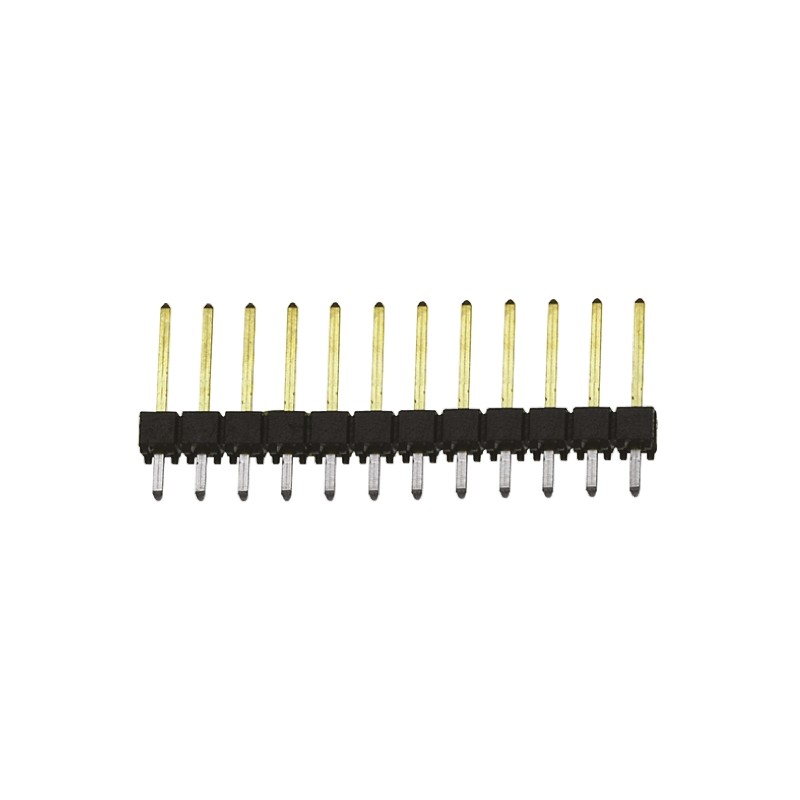 10 pcs - TSW-112-14-L-S Samtec TSW Series Straight Through Hole Pin Header, 12 Contact(s), 2.54mm Pitch, 1 Row(s), Unshrouded