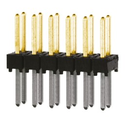 10 pcs - TSW-106-08-L-D Samtec TSW Series Straight Through Hole Pin Header, 12 Contact(s), 2.54mm Pitch, 2 Row(s), Unshrouded