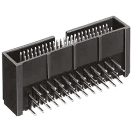 10 pcs - HIF6A-40PA-1.27DS(71) Hirose HIF6 Series Right Angle Through Hole PCB Header, 40 Contact(s), 1.27mm Pitch, 2 Row(s), Sh