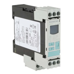 1 pcs - Siemens Phase, Voltage Monitoring Relay, 3 Phase, DPDT, 160 - 690V ac, DIN Rail