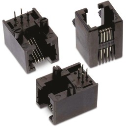 10 pcs - 615004141121 Wurth Elektronik WR-MJ Series Female RJ14 Connector, Through Hole