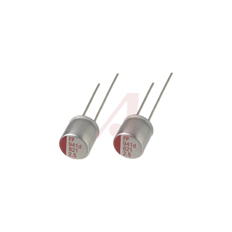 10 pcs - RL80J102MDN1KX Nichicon 1000μF Polymer Capacitor 6.3V dc, Through Hole - RL80J102MDN1KX