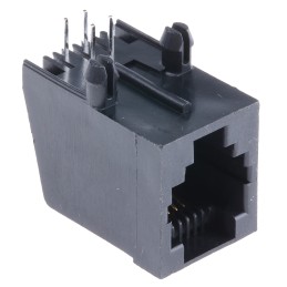 10 pcs - MHRJJ64NFRA MH Connectors MH Modular Series Female RJ11 Connector, UTP Shield