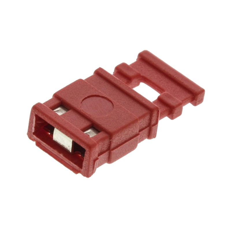20 pcs - M7685-05 HARWIN Jumper Female Straight Red Closed Top, Handle Pull 2 Way 1 Row 2.54mm Pitch