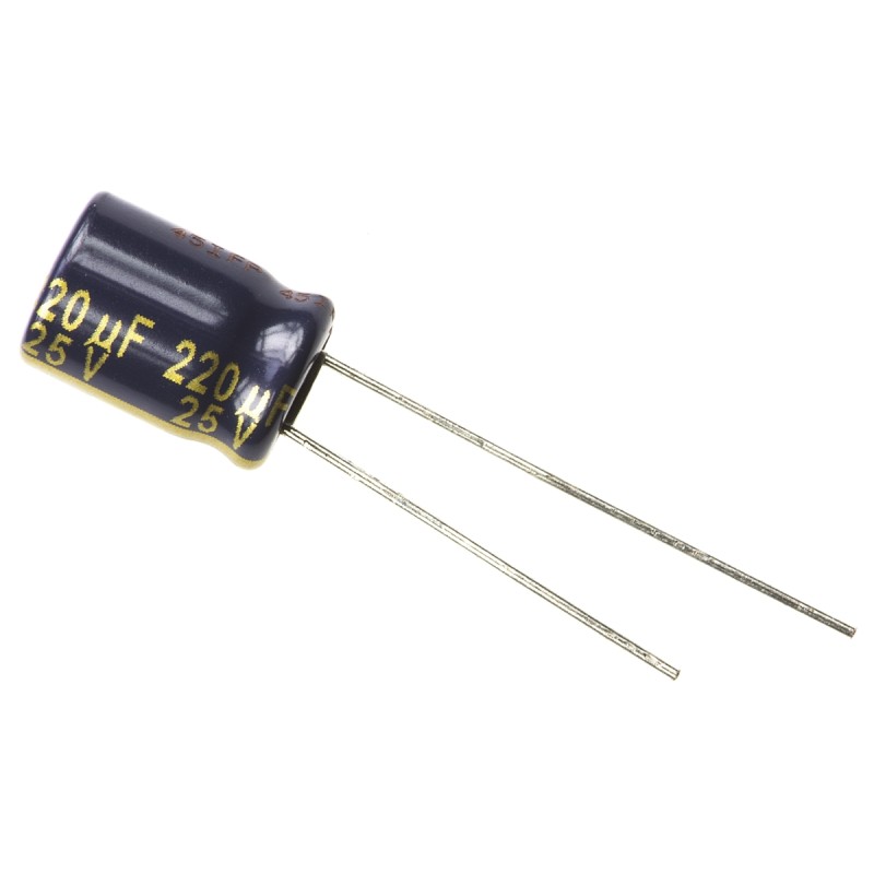 20 pcs - EEUFC1E221 Panasonic 220μF Aluminium Electrolytic Capacitor 25V dc, Radial, Through Hole - EEUFC1E221