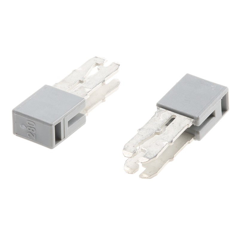 20 pcs - 280-402 Wago 280 Series Adjacent Jumper for Use with 280 Series Terminal Blocks, 24A