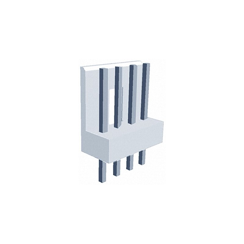 10 pcs - 173081-5 TE Connectivity EI Series Straight Through Hole PCB Header, 5 Contact(s), 2.5mm Pitch, 1 Row(s), Shrouded