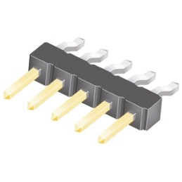 10 pcs - TSM-105-01-L-SH Samtec TSM Series Right Angle Surface Mount Pin Header, 5 Contact(s), 2.54mm Pitch, 1 Row(s), Unshroude