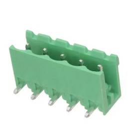 10 pcs - RS PRO 5mm Pitch 5 Way Pluggable Terminal Block, Header, Through Hole