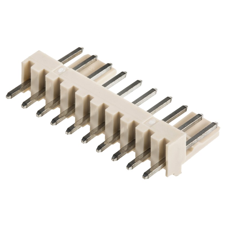 20 pcs - 22-04-1101 Molex Mini-Latch Series Straight Through Hole Pin Header, 10 Contact(s), 2.5mm Pitch, 1 Row(s), Unshrouded