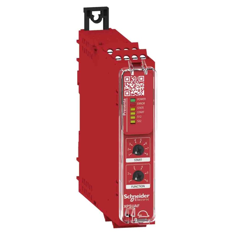 1 pcs - Schneider Electric Single-Channel Emergency Stop Safety Relay, 48 - 230V ac/dc, 5 Safety Contacts