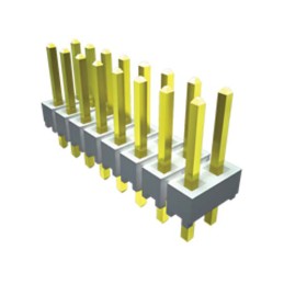 10 pcs - HTSW-106-08-G-S-RA Samtec HTSW Series Right Angle Through Hole Pin Header, 6 Contact(s), 2.54mm Pitch, 1 Row(s), Unshro