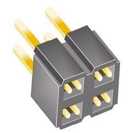 10 pcs - SLW-102-01-G-D Samtec SLW Series Straight Through Hole Mount PCB Socket, 4-Contact, 2-Row, 2.54mm Pitch, Solder Termina