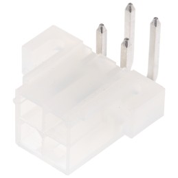 10 pcs - 39-29-1048 Molex Mini-Fit Jr. Series Right Angle Through Hole PCB Header, 4 Contact(s), 4.2mm Pitch, 2 Row(s), Shrouded