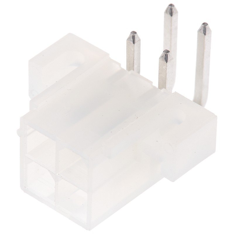 10 pcs - 39-29-1048 Molex Mini-Fit Jr. Series Right Angle Through Hole PCB Header, 4 Contact(s), 4.2mm Pitch, 2 Row(s), Shrouded