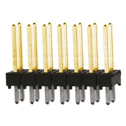 10 pcs - TSW-107-14-L-D Samtec TSW Series Straight Through Hole Pin Header, 14 Contact(s), 2.54mm Pitch, 2 Row(s), Unshrouded