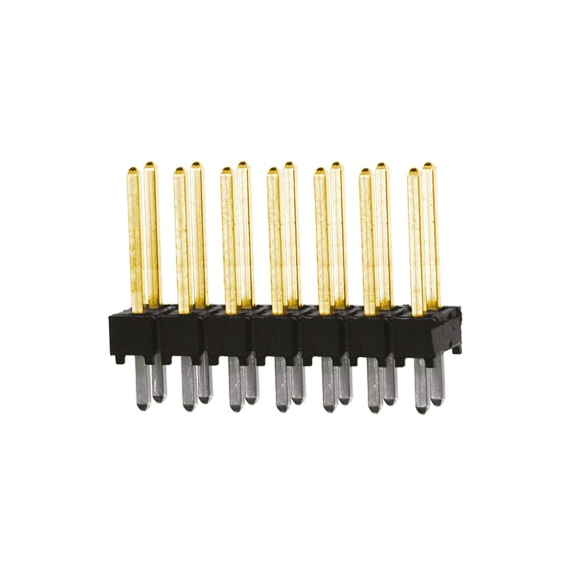 10 pcs - TSW-107-14-L-D Samtec TSW Series Straight Through Hole Pin Header, 14 Contact(s), 2.54mm Pitch, 2 Row(s), Unshrouded