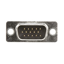 10 pcs - L717HDE15P Amphenol ICC HD 15 Way Panel Mount D-sub Connector Plug, 2.29mm Pitch