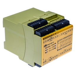 1 pcs - Pilz Single/Dual-Channel Safety Switch/Interlock Safety Relay, 24 - 240V ac/dc, 7 Safety Contacts