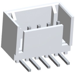 20 pcs - 2-644488-5 TE Connectivity MTA-100 Series Right Angle Through Hole PCB Header, 5 Contact(s), 2.54mm Pitch, 1 Row(s), Sh