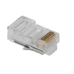 20 pcs - MHRJ458P8CR MH Connectors MHRJ Series Male RJ45 Connector, Cable Mount, Cat5e, UTP Shield
