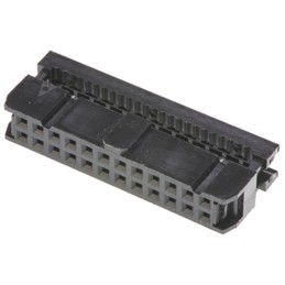 10 pcs - T812124A100CEU Amphenol ICC 24-Way IDC Connector Socket for Cable Mount, 2-Row