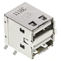 10 pcs - 67298-4090 Molex Right Angle, Through Hole, Socket Type A 2.0 USB Connector