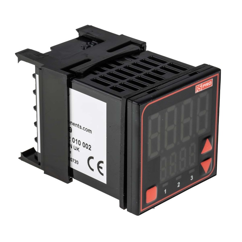 1 pcs - RS PRO Panel Mount PID Temperature Controller, 48 x 48mm, 3 Output Relay, 24 V ac/dc Supply Voltage