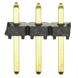 10 pcs - TLW-103-05-G-S Samtec TLW Series Straight Through Hole Pin Header, 3 Contact(s), 2.54mm Pitch, 1 Row(s), Unshrouded
