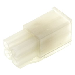 20 pcs - 172338-1 TE Connectivity, Mini-Universal MATE-N-LOK Male Connector Housing, 4.14mm Pitch, 4 Way, 2 Row