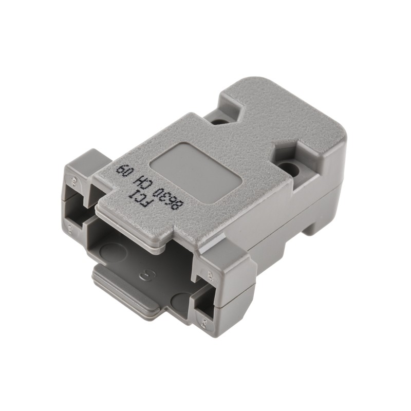 10 pcs - 8630CH09M3LF Amphenol ICC 8630CH Series Thermoplastic D Sub Backshell, 9 Way